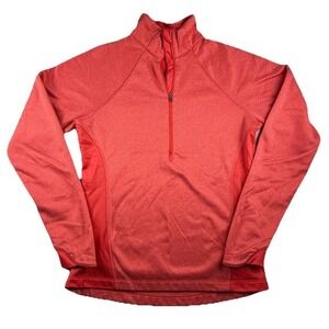 Columbia Women's Fleece‎ Half Zip Pullover Small Red Athletic Outdoors
